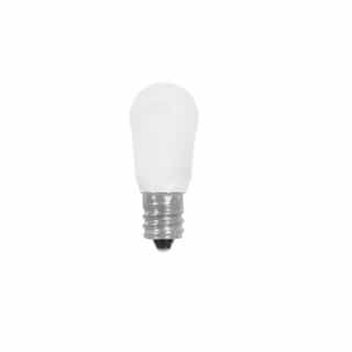 LEDVANCE Sylvania 1W LED S6 Bulb, 5W Hal. Retrofit, E12, 30 lm, 120V, 3000K, Frosted