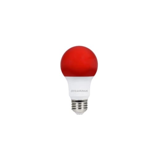 LEDVANCE Sylvania 8.5W Red LED A19 Bulb, E26 Base, 120V