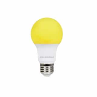 8.5W Yellow LED A19 Bulb, E26 Base, 120V