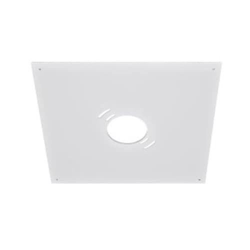 16-in Mounting Plate for Garage Light, Silver