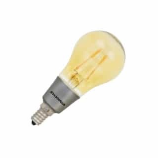 LEDVANCE Sylvania 4W Filament LED A15 Bulb, 40W Inc. Retrofit, E12, 300 lm, 120V, 2175K, Amber