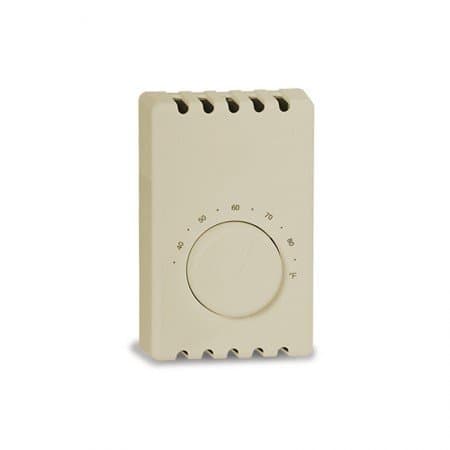 BiMetal Wall Mount Thermostat, Double Pole, Taupe