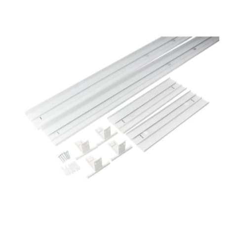 TCP Lighting 1X4 LED Surface Mount Kit for Troffers, White