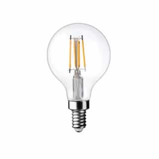 TCP Lighting 3W LED G16 Bulb, Dimmable, E12, 250 lm, 120V, 2700K, Clear
