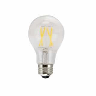TCP Lighting 4.5W LED A19 Bulb, Dimmable, E26, 450 lm, 120V, 2700K, Clear