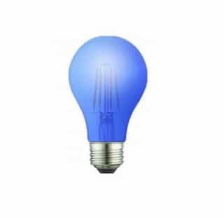 4.5W LED A19 Bulb, Dimmable, E26, 120V, Blue