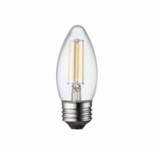 3W LED B11 Bulb, Dimmable, E26, 225 lm, 120V, 2200K, Clear