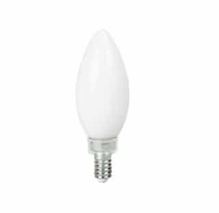 3W LED B11 Bulb, Dimmable, E12, 225 lm, 120V, 2200K, Frosted