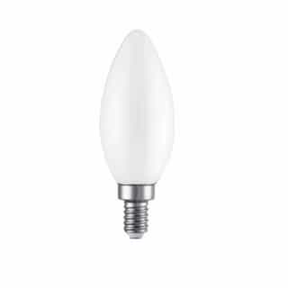 3W LED B11 Bulb, Dimmable, E12, 250 lm, 120V, 2400K, Frosted