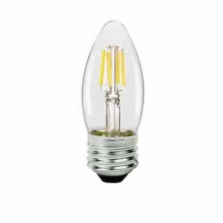 3W LED B11 Bulb, Dimmable, E26, 250 lm, 120V, 2400K, Clear