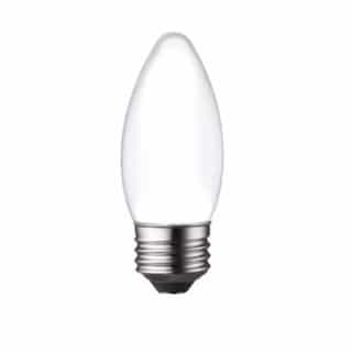 3W LED B11 Bulb, Dimmable, E26, 250 lm, 120V, 2400K, Frosted