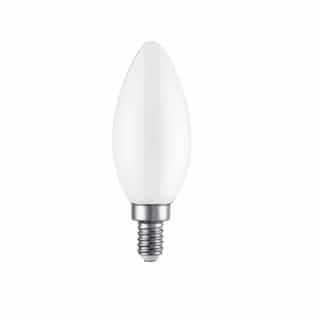 3W LED B11 Bulb, Dimmable, E12, 250 lm, 120V, 2700K, Frosted