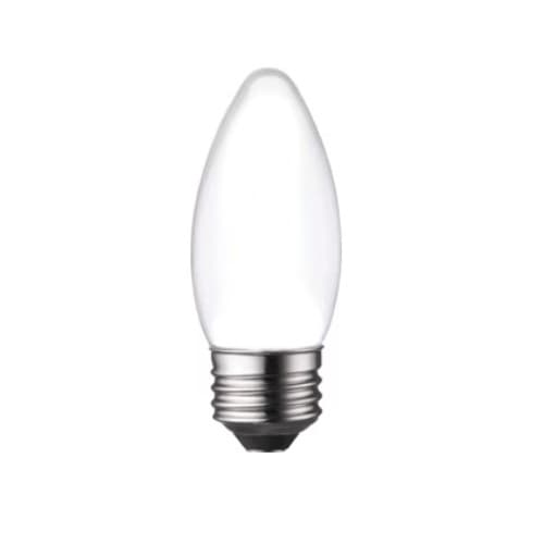 3W LED B11 Bulb, Dimmable, E26, 250 lm, 120V, 2700K, Frosted