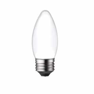 4W LED B11 Bulb, Dimmable, E26, 300 lm, 120V, 3000K, Frosted