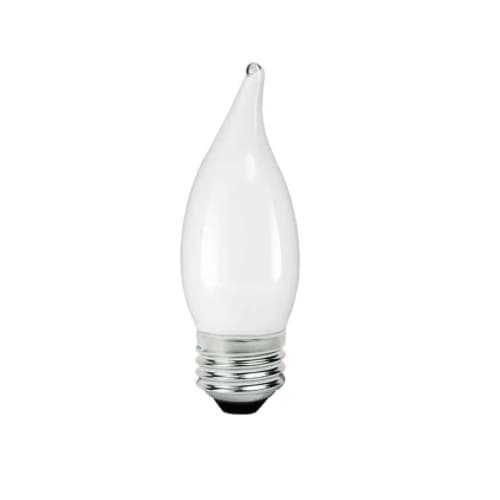 4W LED F11 Bulb, Dimmable, E26, 300 lm, 120V, 4000K, Frosted