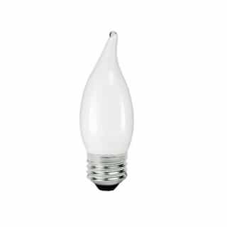5W LED F11 Filament, Flame Tip, Dimmable, E26, 500 lm, 2400K, Frost