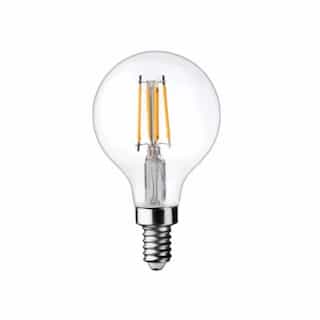 3W LED G16 Bulb, Dimmable, E12, 250 lm, 120V, 2400K, Clear