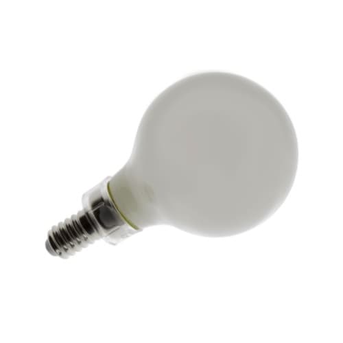4.5W LED G16 Bulb, Dimmable, E12, 360 lm, 120V, 2700K, Frosted