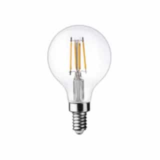 TCP Lighting 4.5W LED G25 Bulb, Dimmable, E26, 350 lm, 120V, 2700K
