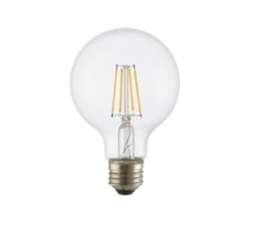 TCP Lighting 5W LED G25 Bulb, Dimmable, E26, 475 lm, 120V, 2200K, Clear