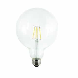 TCP Lighting 4.5W LED G40 Bulb, Dimmable, E26, 450 lm, 120V, 2400K, Clear