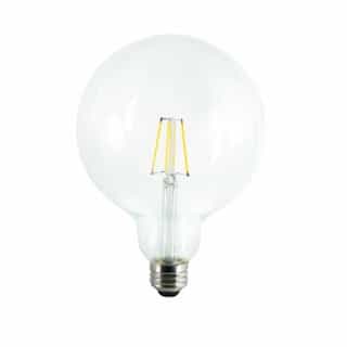 TCP Lighting 4.5W LED G40 Bulb, Dimmable, E26, 450 lm, 120V, 2700K, Clear