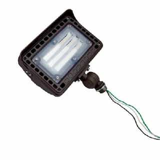 TCP Lighting 15W LED Flood Light w/ Knuckle Mount, 1650 lm, 4000K, Bronze