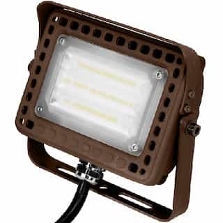 TCP Lighting 15W LED Flood Light w/ Yoke Mount, 1650 lm, 4000K, Bronze