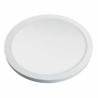 12-in 24W Magnetic Trim for Flush Mount Fixtures, Round, Satin Nickel