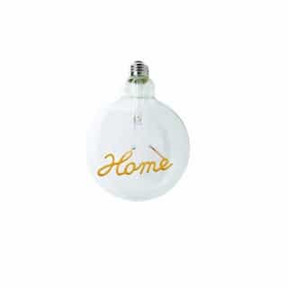 1W LED G40 Shape Filament Bulb, Home Up, E26, 120V, Yellow