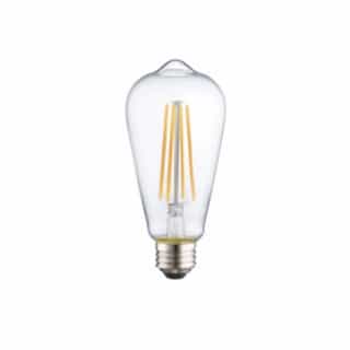 TCP Lighting 4.5W LED ST19 Bulb, Dimmable, E26, 340 lm, 120V, 2700K