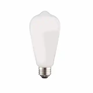 TCP Lighting 5W LED ST19 Bulb, Dimmable, E26, 450 lm, 120V, 5000K, Frosted