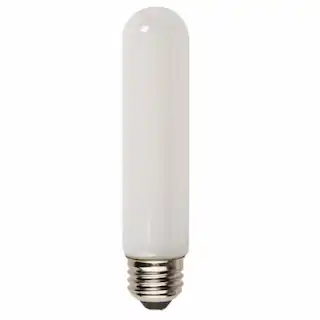 3W LED T10 Filament, Dimmable, E26, 250 lm, 120V, 2700K, Frosted