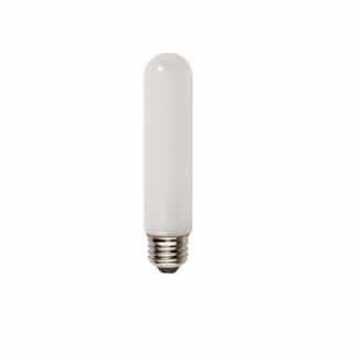 3W LED T10 Bulb, Dimmable, E26, 250 lm, 120V, 3000K, Frosted
