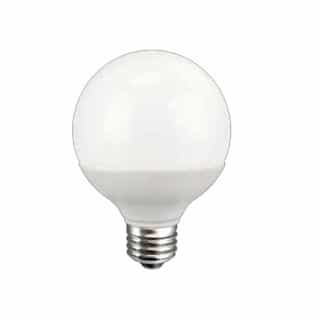 6W Frosted LED G25 Globe Bulb, Dimmable, 3000K
