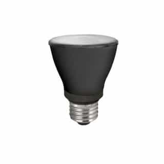 7W LED PAR20 Bulb, Dimmable, E26, 120V, 600 lm, 2700K, Black