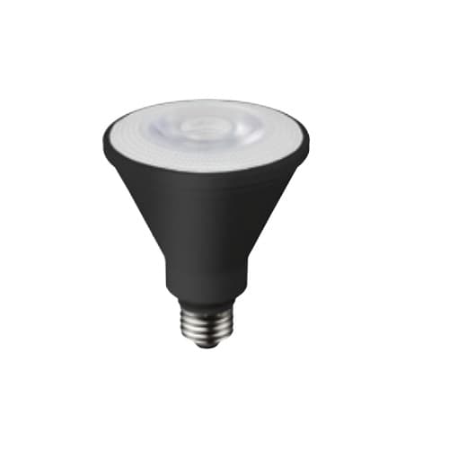 TCP Lighting 12W LED PAR30 Bulb, Spot Light, Dimmable, 850 lm, 3500K, Black
