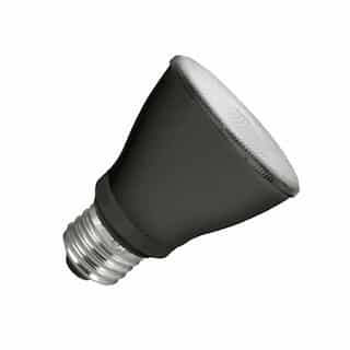TCP Lighting 8W LED PAR20 Bulb, Narrow Flood, Dimmable, 525 lm, 2700K, Black