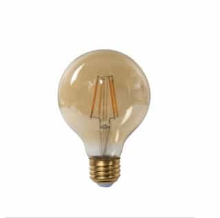 5W LED G25 Filament Bulb, Dimmable, 2500K, 500 Lumens