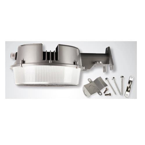 27W 10in LED Security Light, Dusk-to-Dawn Control, 3800 lm, 4000K