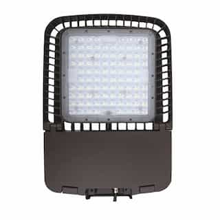 100W LED Area Light, Type III, Forward, 120V-277V, 5000K, Bronze