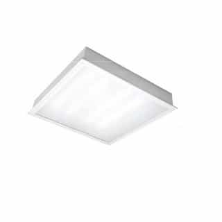 22W 2X2 LED Recessed Troffer Light, 2000 Lumens, Dimmable, 3000K, Frosted