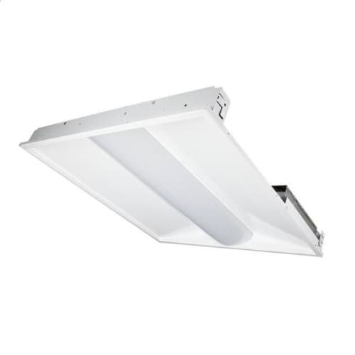 23W 2X2 LED Volumetric Troffer w/ Backup, Dimmable, 2600 lm, 3500K