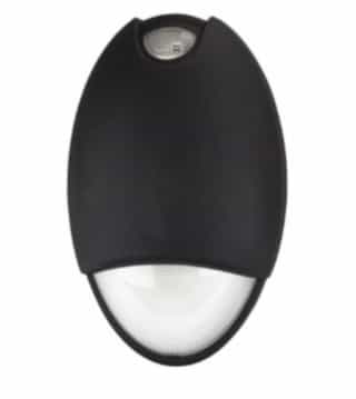 8W Cold Weather LED Emergency Light Fixture, Black