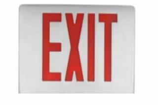 5.4W LED Exit Sign w Battery Backup, Grey