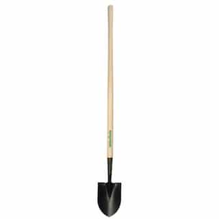 6in Steel Round Point Digging Shovel with White Ash Handle
