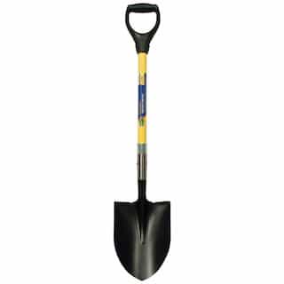 Union Tools 27" Round Point Digging Shovel With Fiberglass Handle