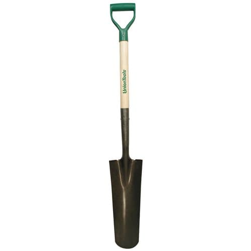 Union Tools 16" Sharpshooter Drain Spade with Big Grip D-Grip