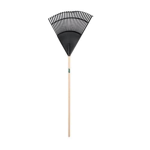 Union Tools 24" Poly Lawn and Leaf Rake with Hardwood Handle