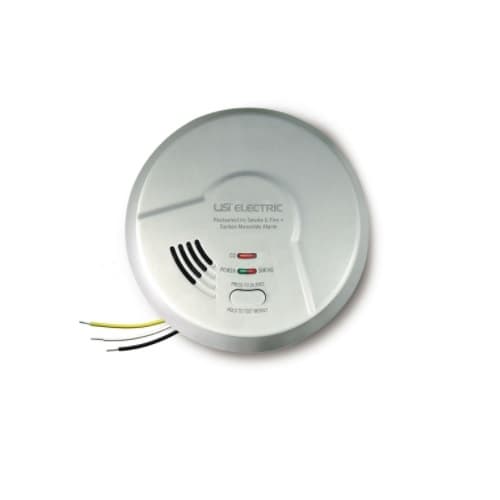 USI Photoelectric Smoke & Carbon Monoxide Alarm, Hardwired
